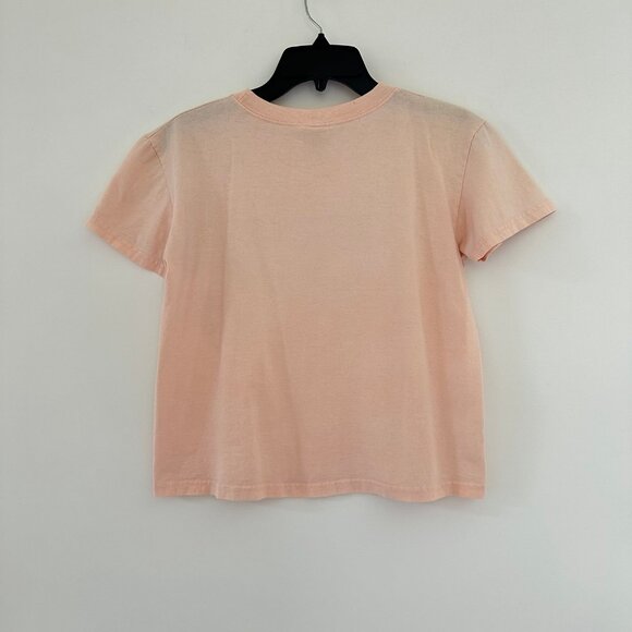 Vintage Y2K 90s Guess Womens Pink Baby Tee Size M/L Spellout Short Sleeve Top - Picture 3 of 9